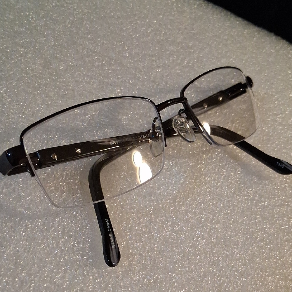 Black Eyeglasses Semi Rim